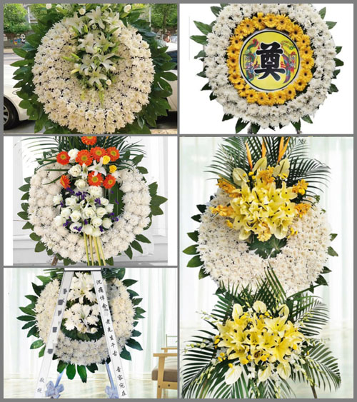 湖北孝感市安陆市洑水镇望城村花圈速递