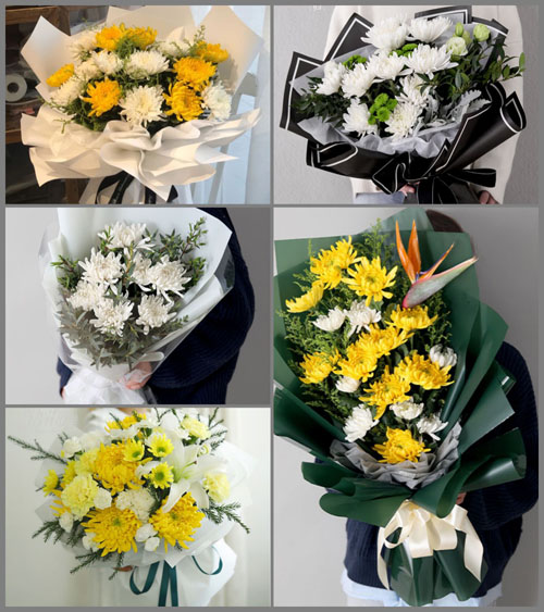 湖北孝感市安陆市洑水镇望城村白事花束代送